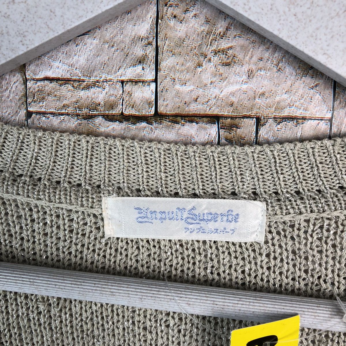 Japanese Brand Inputt Superfee Cream Cardigan Knitwear #A1198 Size US M / EU 48-50 / 2 - 9 Thumbnail