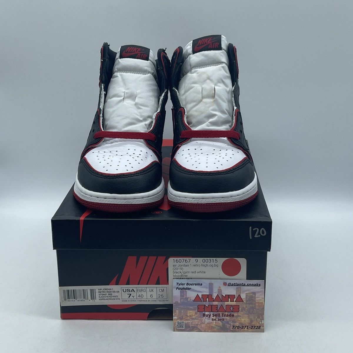 Jordan Brand Air jordan 1 high bloodline Size US 7 / EU 40 - 2 Thumbnail