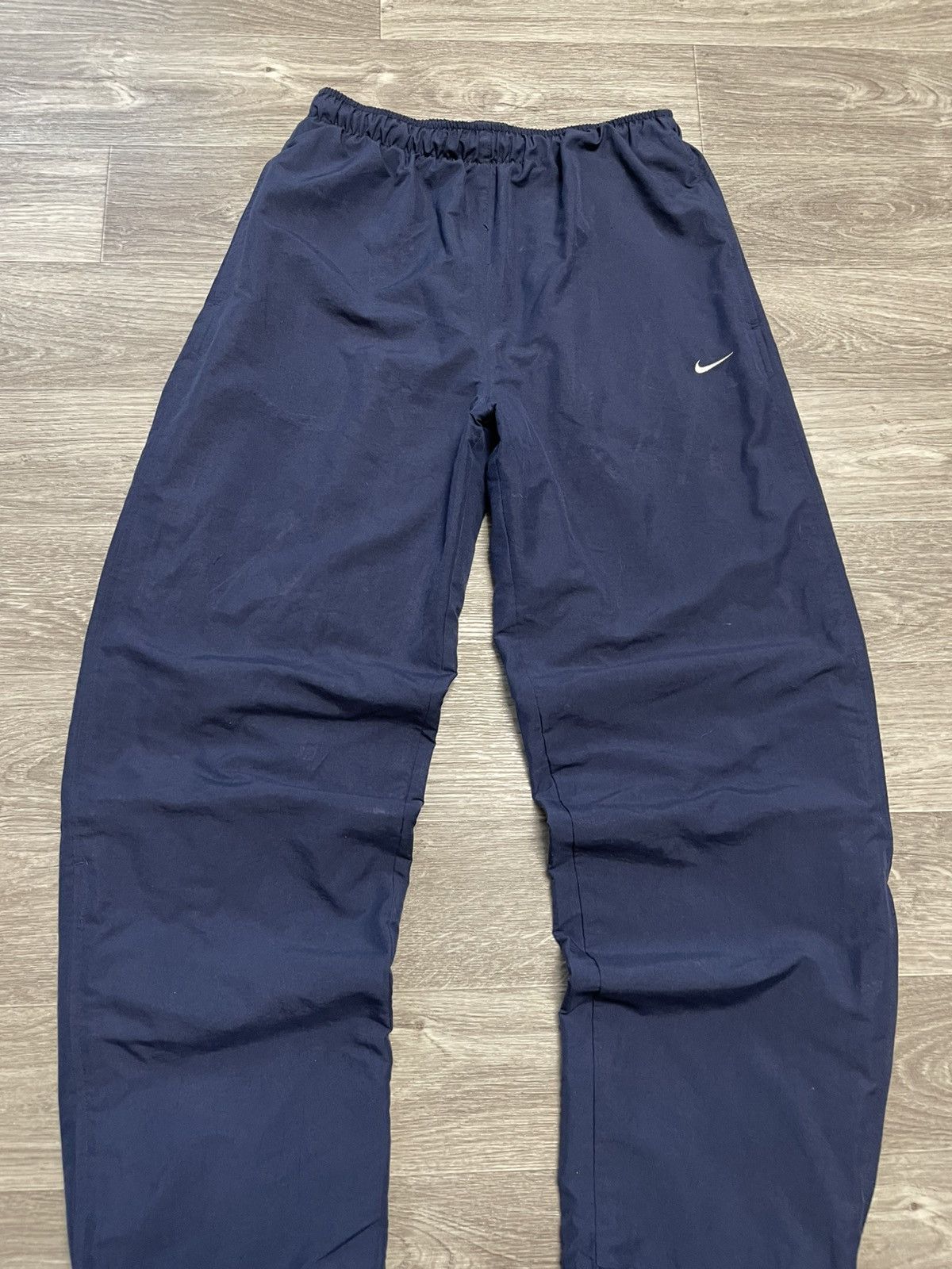 Nike Vintage Nike Navy Blue Parachute Pants Drill Y2K Size US 32 / EU 48 - 3 Thumbnail