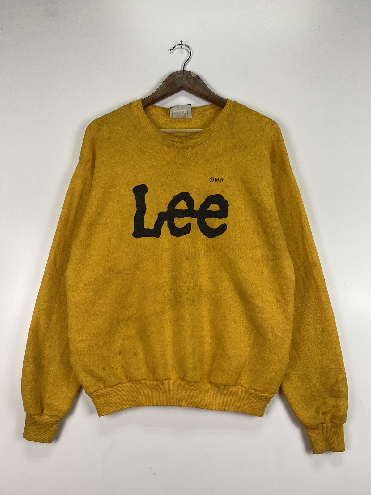 Lee × Vintage Vintage 80’s LEE big logo sweater Size US L / EU 52-54 / 3 - 2 Thumbnail