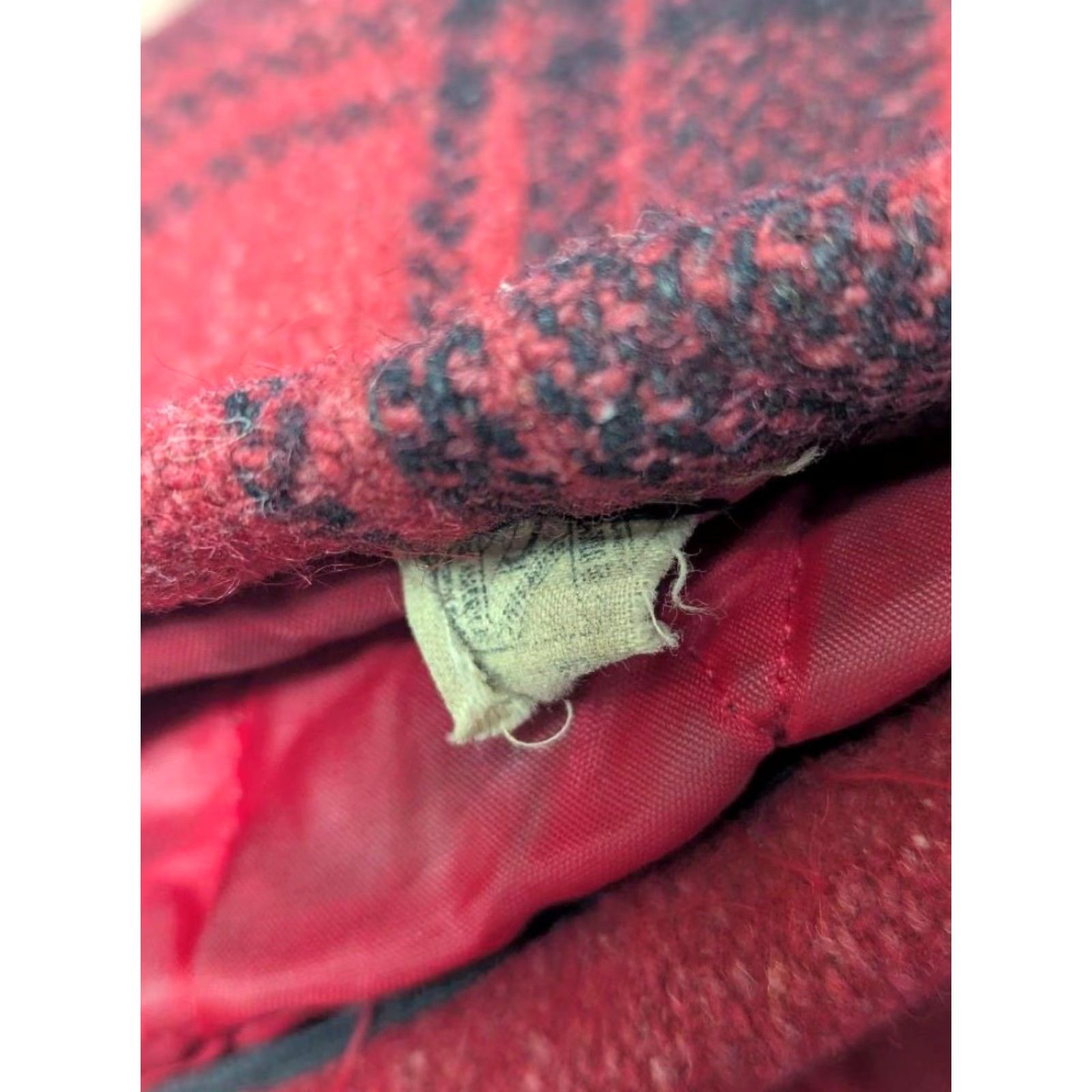 JCPenney VINTAGE hunting jacket JC Penney WOOL buffalo plaid M red/black 1960s coat Mens Size US M / EU 48-50 / 2 - 7 Thumbnail