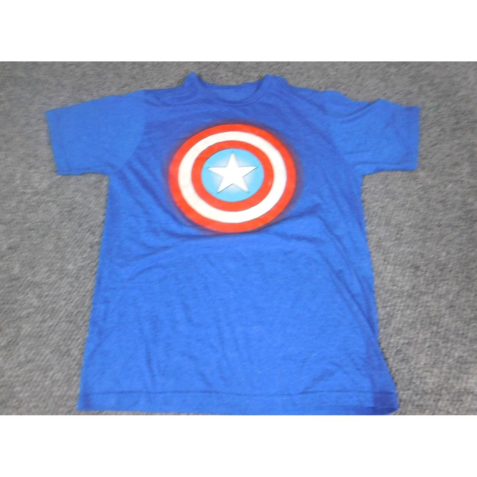 Vintage Marvel Captain America Womens Shirt 2X Blue Crew Neck Long Sleeve T-Shirt Regular Fit Casual Basic Graphic Size XXL / US 16-18 / IT 52-54 - 2 Thumbnail