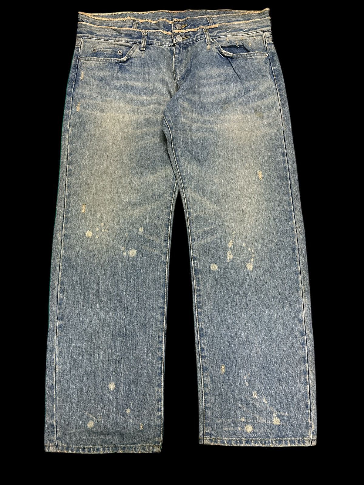 If Six Was Nine Double Waist 💥 Loose Baggy Denim Double Waist💥 Size US 36 / EU 52 - 1 Thumbnail