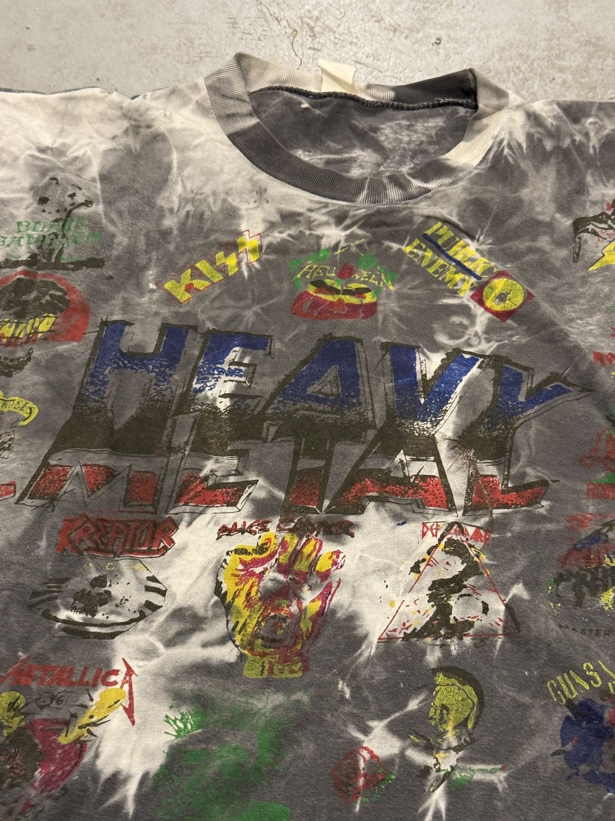 Band Tees × Vintage RARE* HEAVY METAL BAND 80s RAP ROCK HARDCORE TEE Size US XL / EU 56 / 4 - 4 Thumbnail