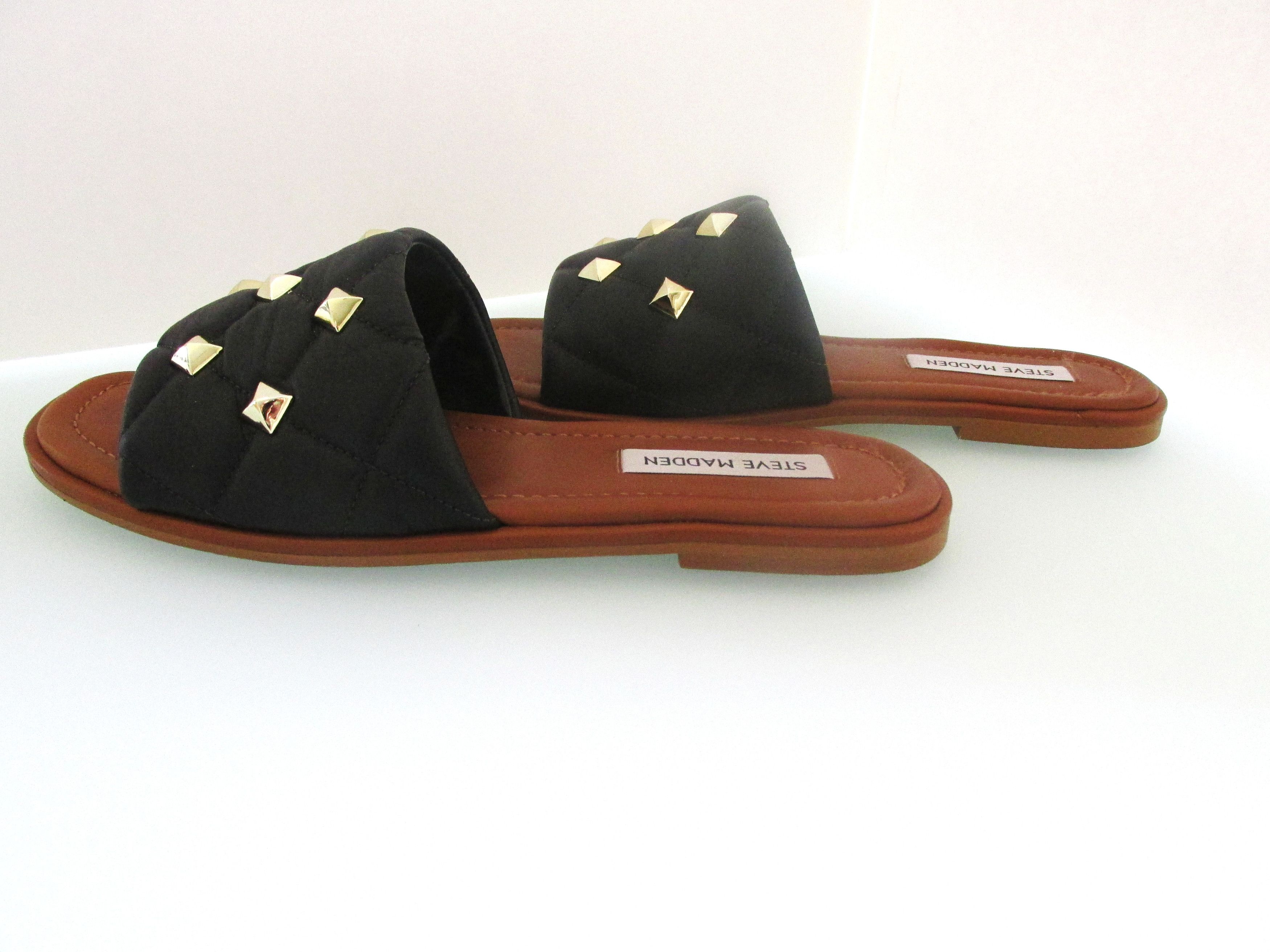 Steve Madden Steve Madden "Trouble" Women's Leather Slides Size 8 M Size US 8 / IT 38 - 4 Thumbnail