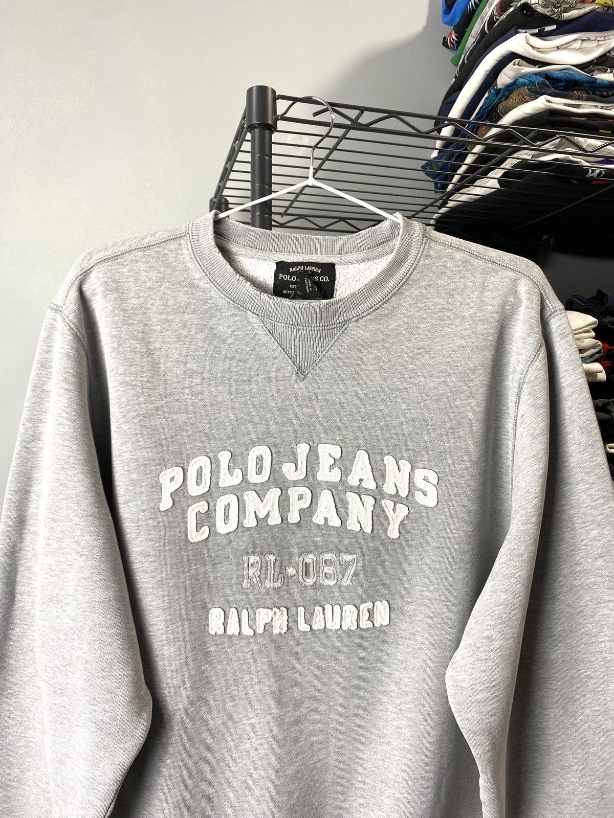 Other Fabric Distressed Vintage Polo Ralph Lauren Sweatshirt RRL Size US L / EU 52-54 / 3 - 2 Thumbnail