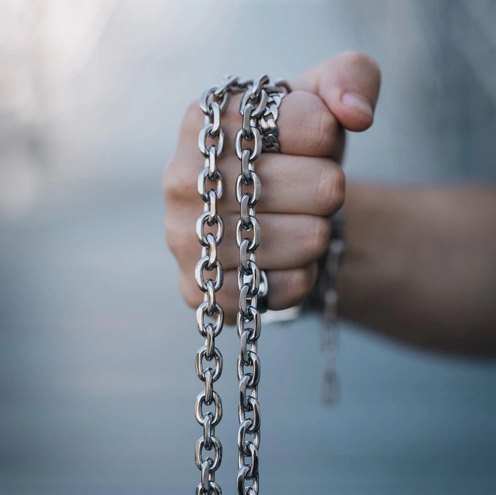 Vintage Chunky Cable Link Chain Necklace Size ONE SIZE - 1 Thumbnail