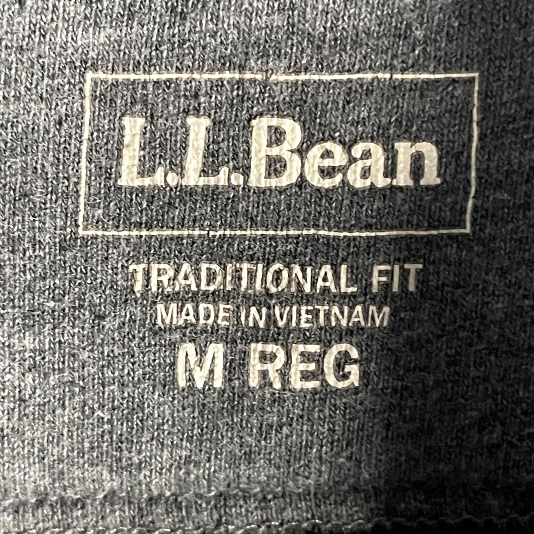 Vintage L.L. Bean Sweatshirt Mens M Gray 1/4 Zip Mock Neck Fleece Pullover Tagless Knit Rib-knit Cuffs Classic Fit Size US M / EU 48-50 / 2 - 6 Thumbnail