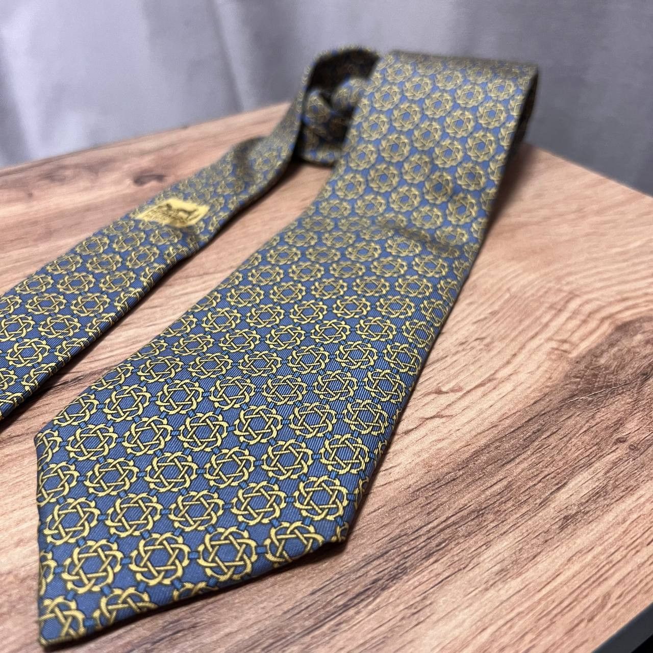 Hermes Vintage Hermes Silk Tie 7122 FA Made in France Size ONE SIZE - 2 Thumbnail