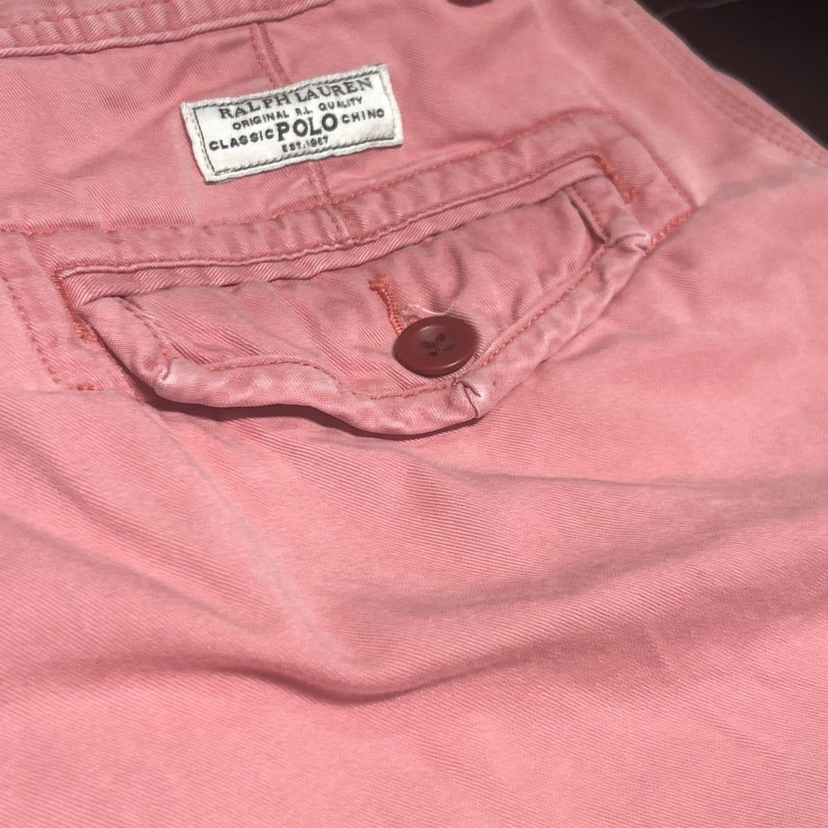 Polo Ralph Lauren Polo Ralph Lauren Cargo Shorts Women Pink 33 100% Cotton, Regular, Size 33, Cargo, Pink, 100% Cotton, Womens Size 24" / US 00 / IT 34 - 5 Thumbnail