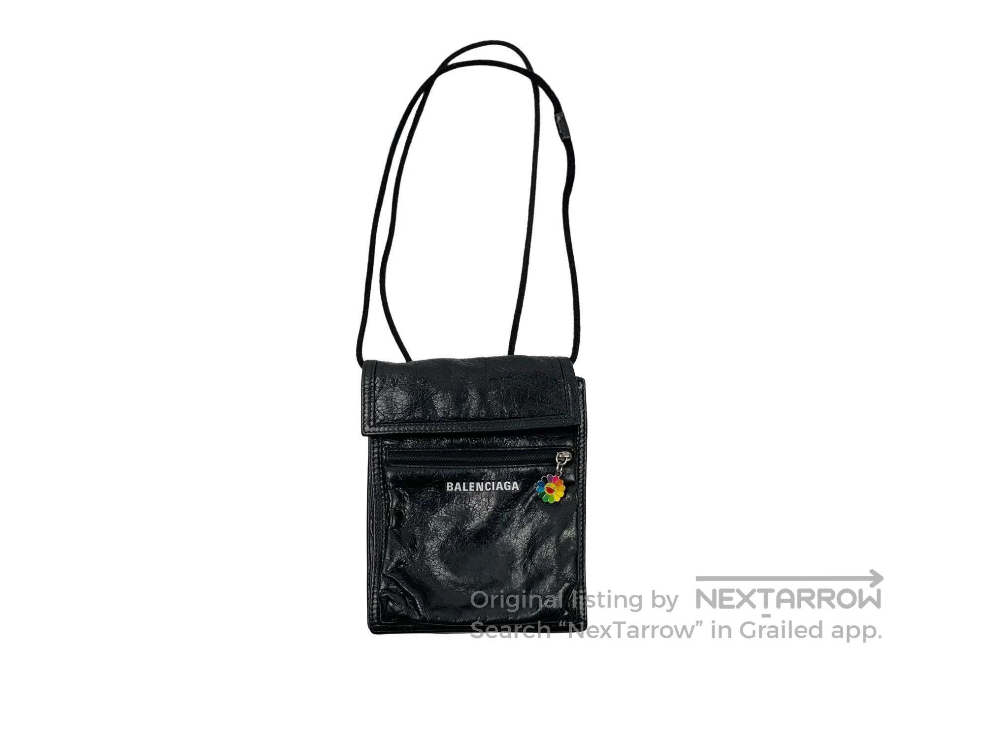 Balenciaga Balenciaga Classic Small Logo Lamb Leather Crossbody Bag Size ONE SIZE - 1 Thumbnail