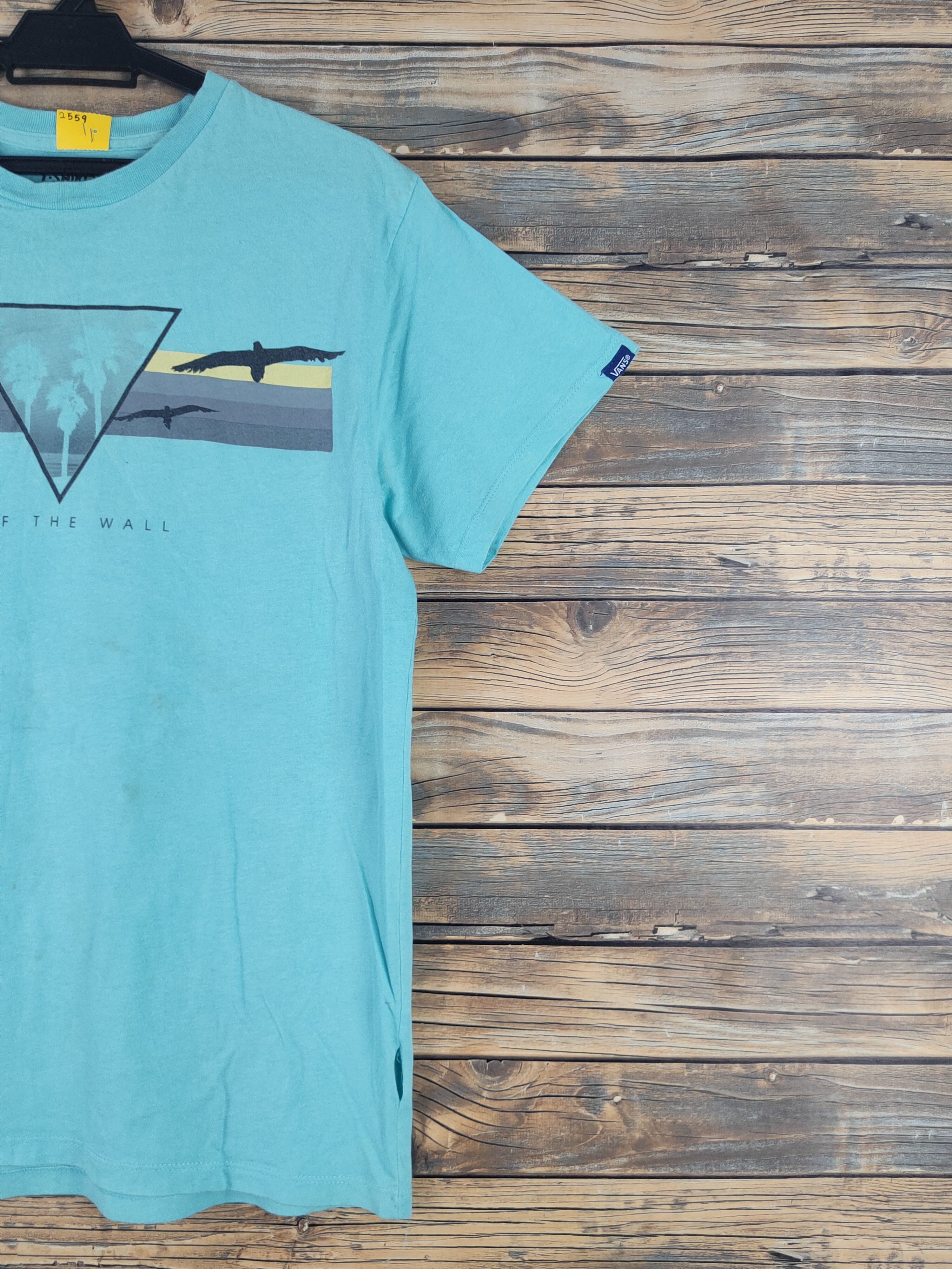 Vans DL Vans Turquoise Short Sleeve T-shirt #2559 Size US M / EU 48-50 / 2 - 6 Thumbnail