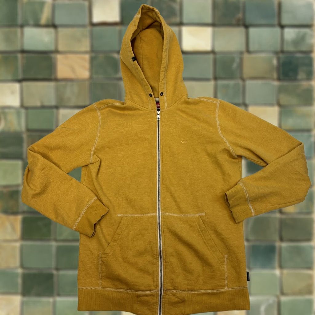 Quiksilver VINTAGE Quiksilver Hoodie Full Zip Men’s S Yellow Skate Surf Y2K Size US S / EU 44-46 / 1 - 1 Thumbnail