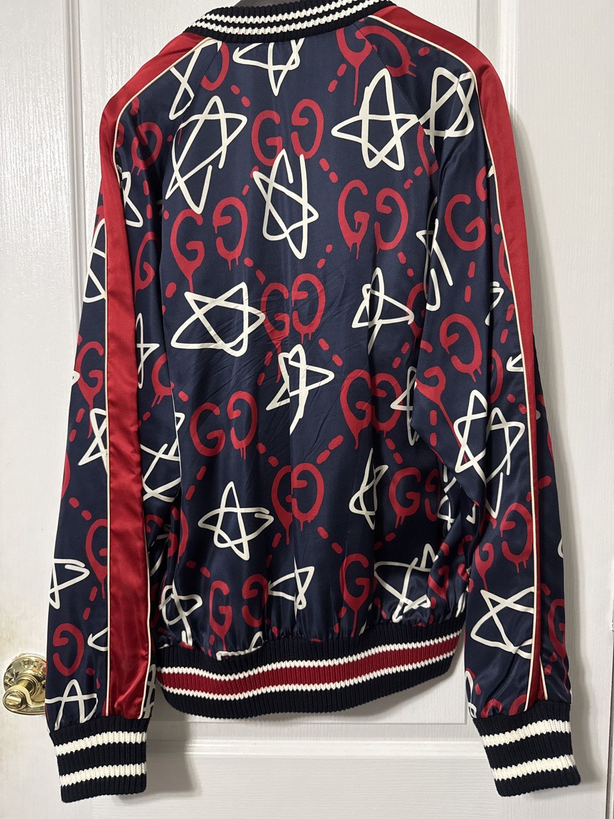 Gucci Gucci Ghost Star Silk Bomber Size US L / EU 52-54 / 3 - 2 Thumbnail