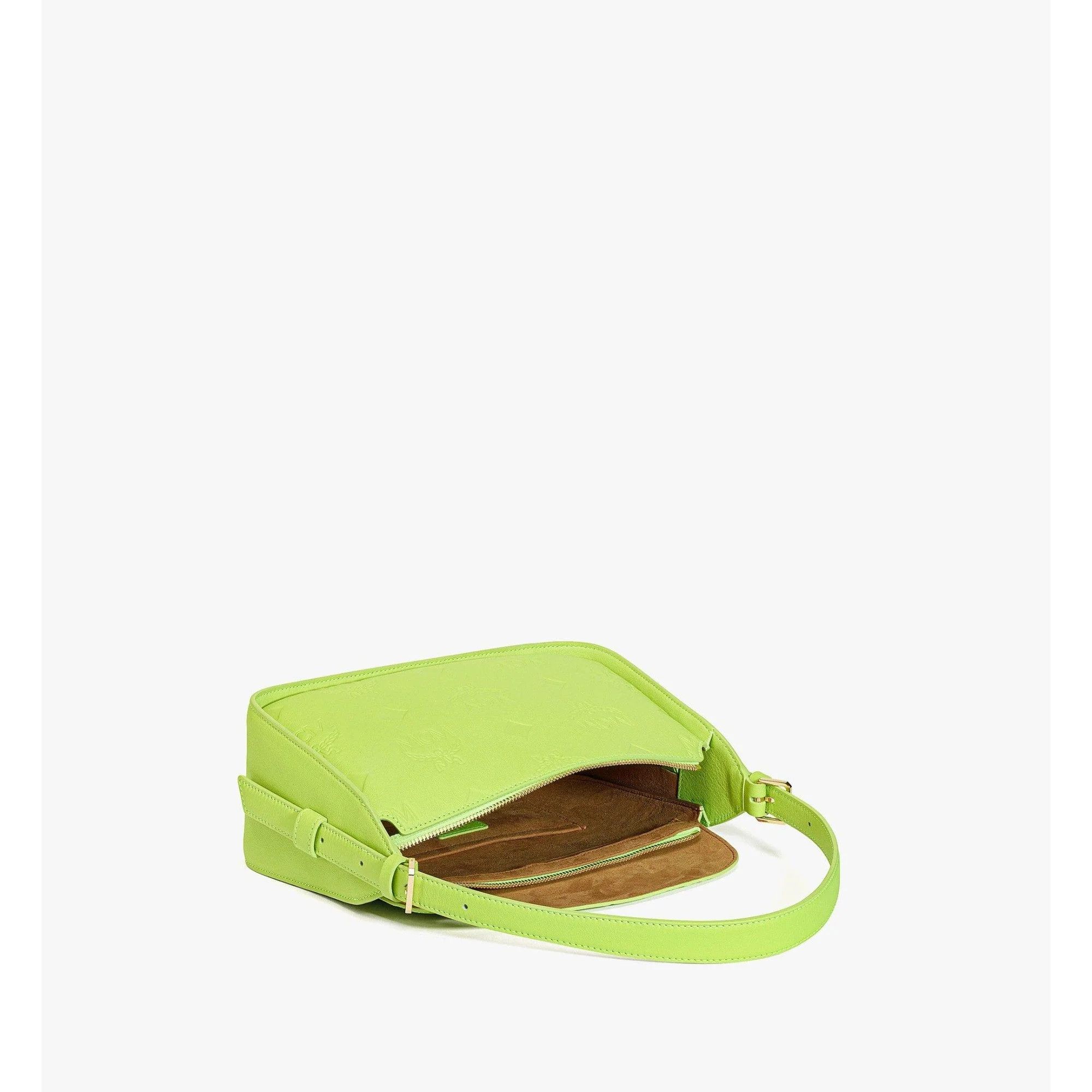 MCM o1mt1gz1224 Size: OS / Hobo Bag in Acid Green Size ONE SIZE - 4 Thumbnail