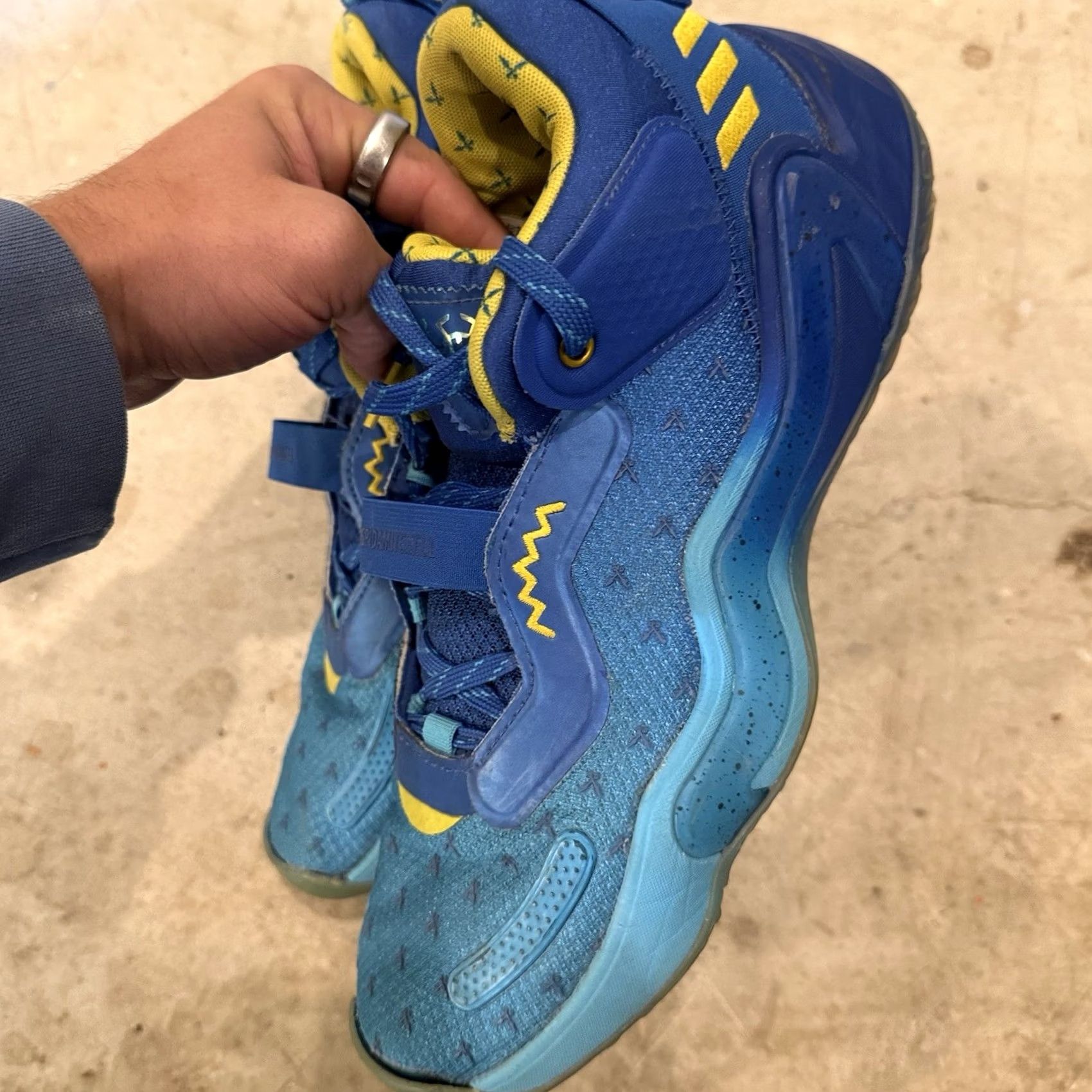 Adidas Adidas X Ninja Time In DON Issue 3 GW3951 Mens Size 10.5 Blue Bright Yellow Sneakers Size US 10 / EU 43 - 6 Thumbnail