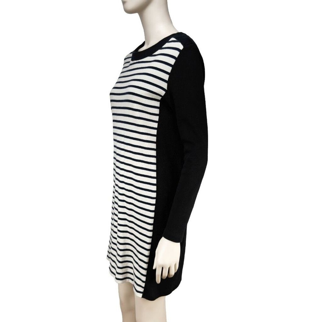 Petit Bateau PETIT BATEAU Navy Black Jumper Mini Midi Coastal Dress Sz S Size S / US 4 / IT 40 - 2 Thumbnail