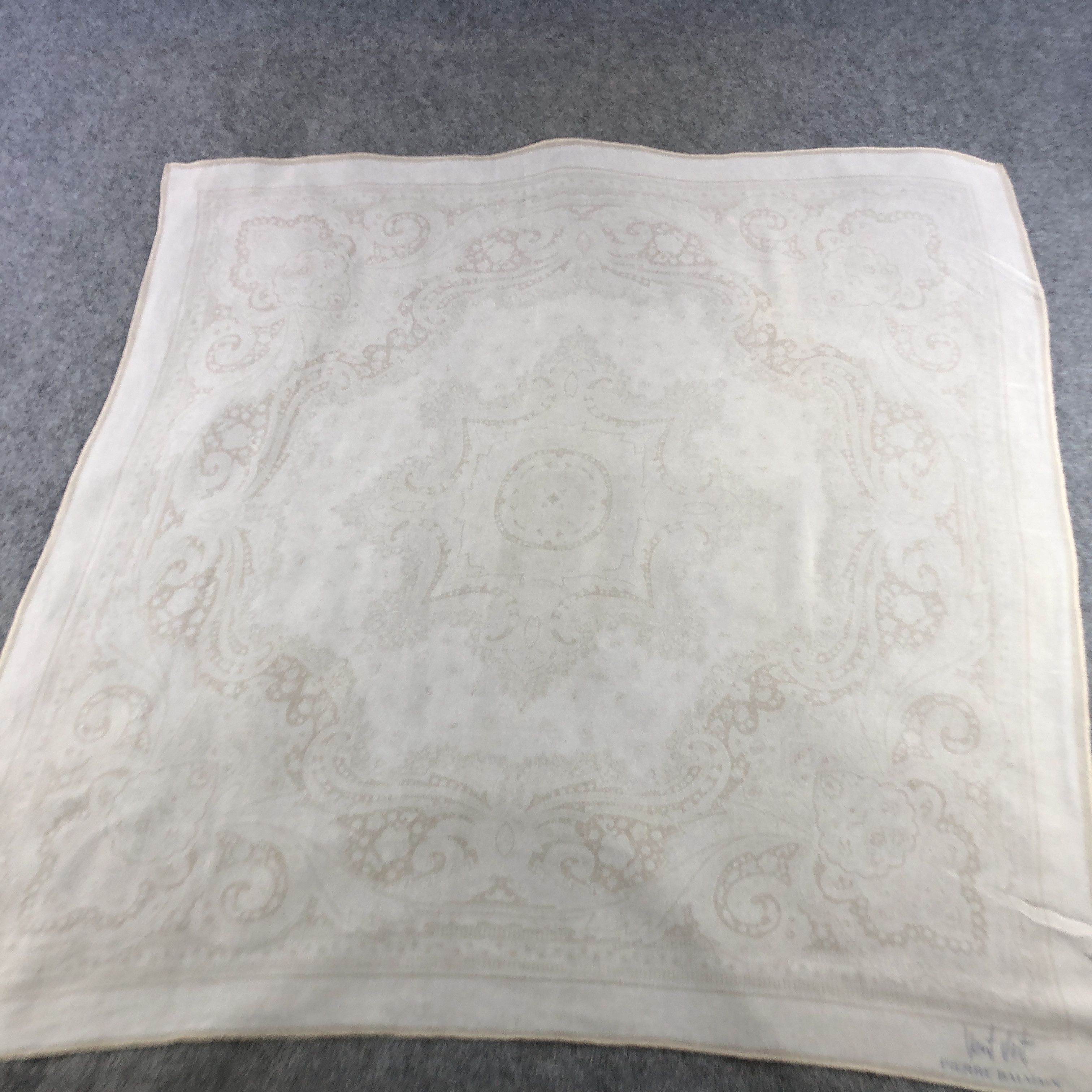 Pierre Balmain Pierre Balmain Paisley Hand Rolled Silk Scarf M1069 Size ONE SIZE - 2 Thumbnail