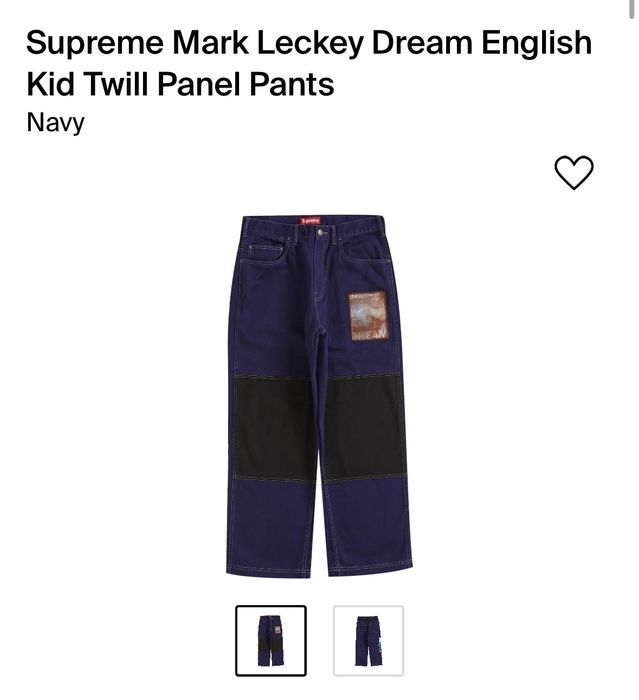 Supreme mark leckey dream english kid twill pants in hand | Grailed