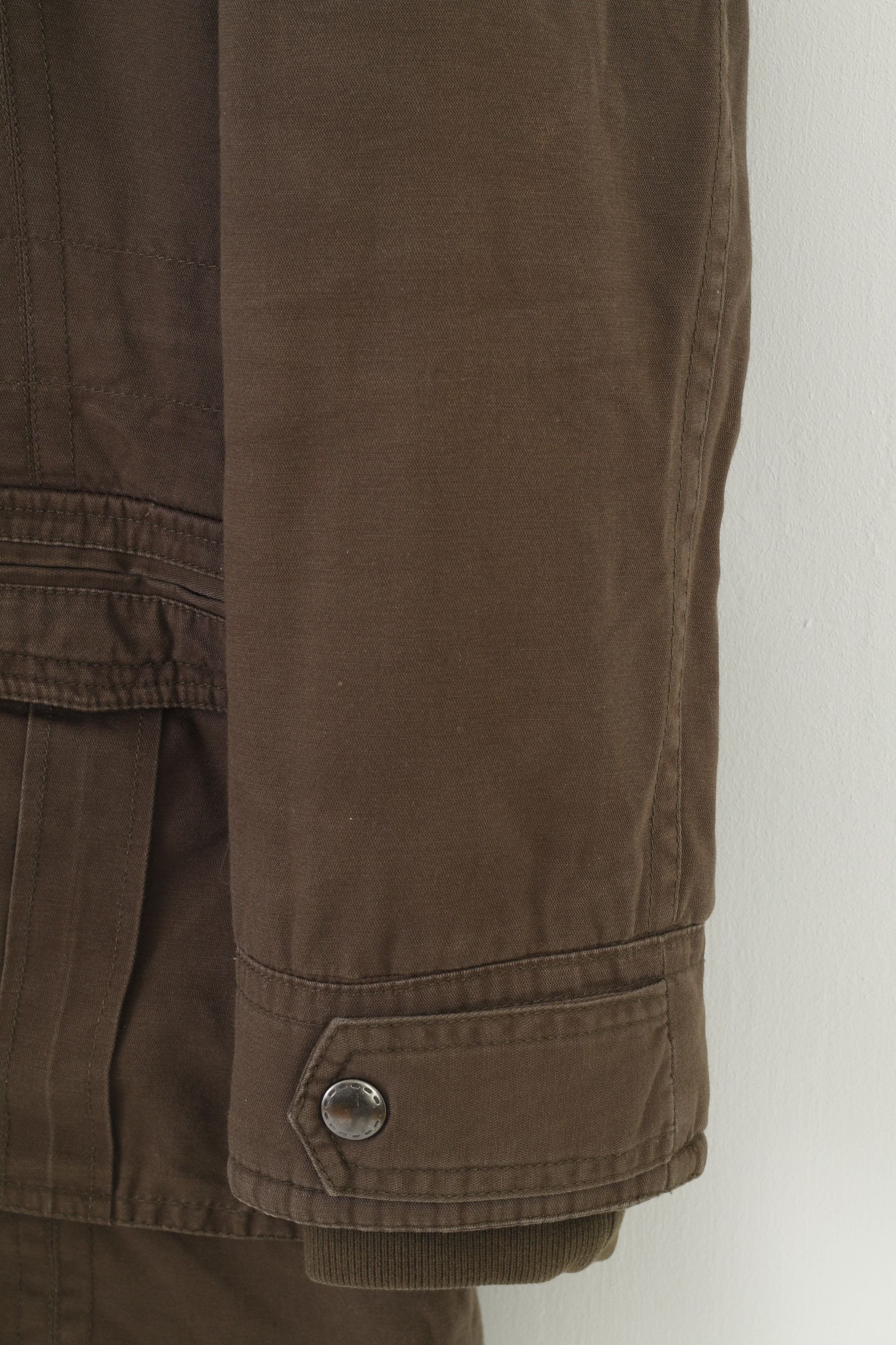 s.Oliver S.Oliver Woman M Jacket Khaki Padded Hood Vintage 0217 Size M / US 6-8 / IT 42-44 - 4 Thumbnail