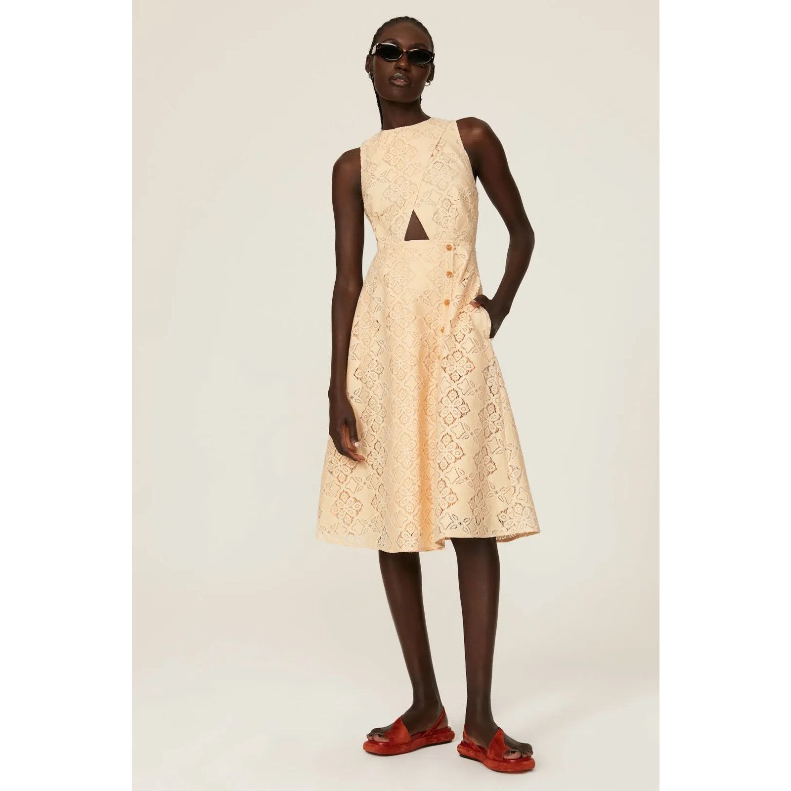 knee length dresses for ladies Pamela Off The Shoulder Dress main image 1