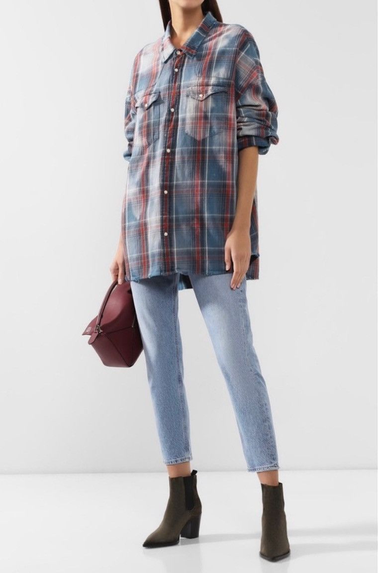 R13 Bleached oversized cowboy shirt. Small Size S / US 4 / IT 40 - 6 Thumbnail