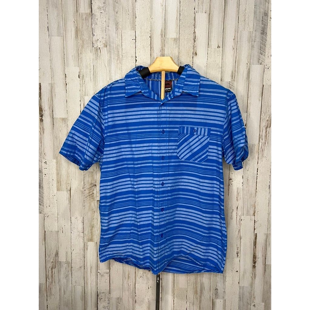 Tony Hawk Tony Hawk Men's Blue Striped Button-Up Shirt Size Large Size US L / EU 52-54 / 3 - 2 Thumbnail