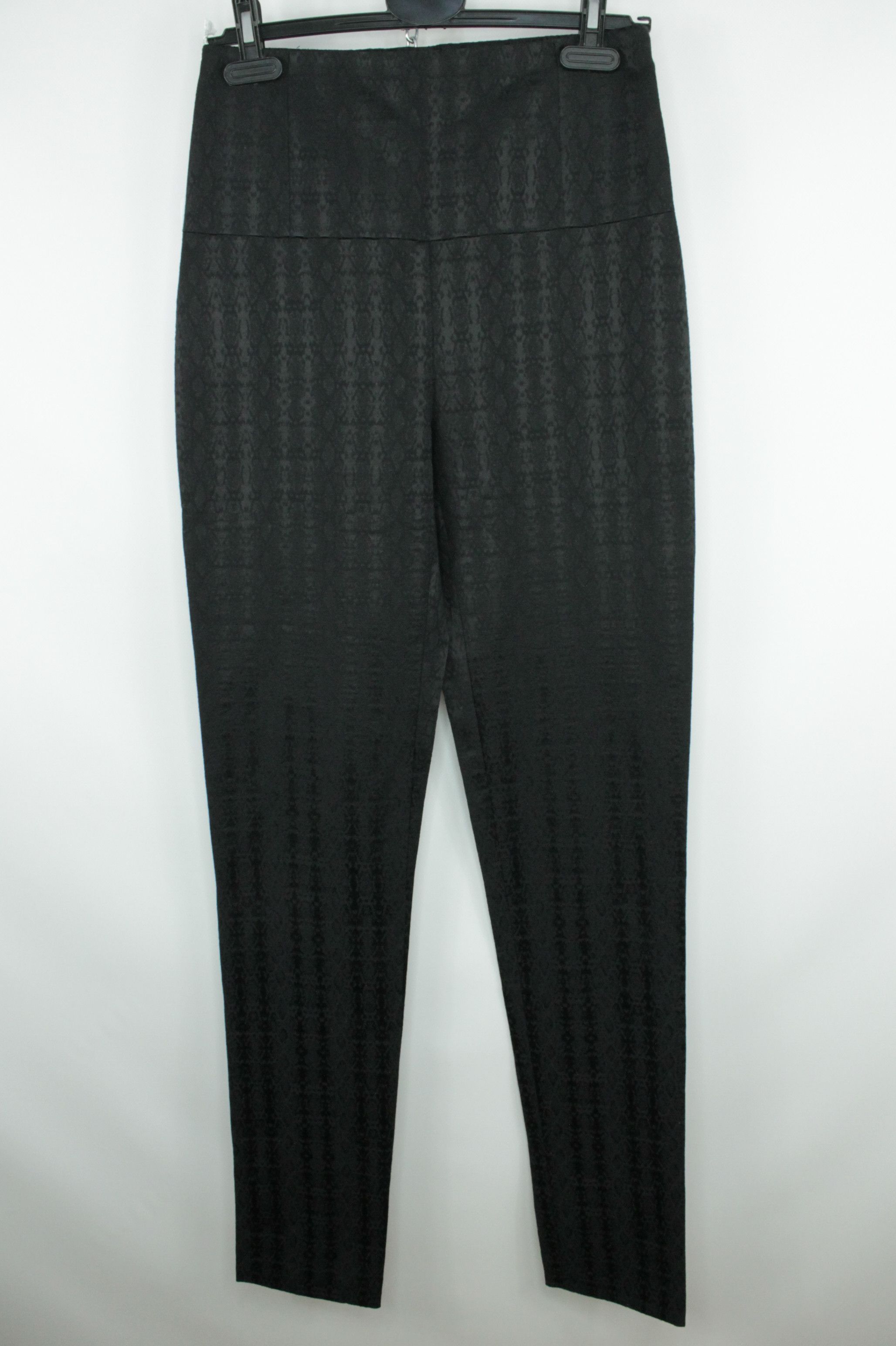 Designer × Patrizia Pepe Patrizia Pepe Black Jacquard Slim Fit High Waist Pants Size 28" / US 6 / IT 42 - 2 Thumbnail