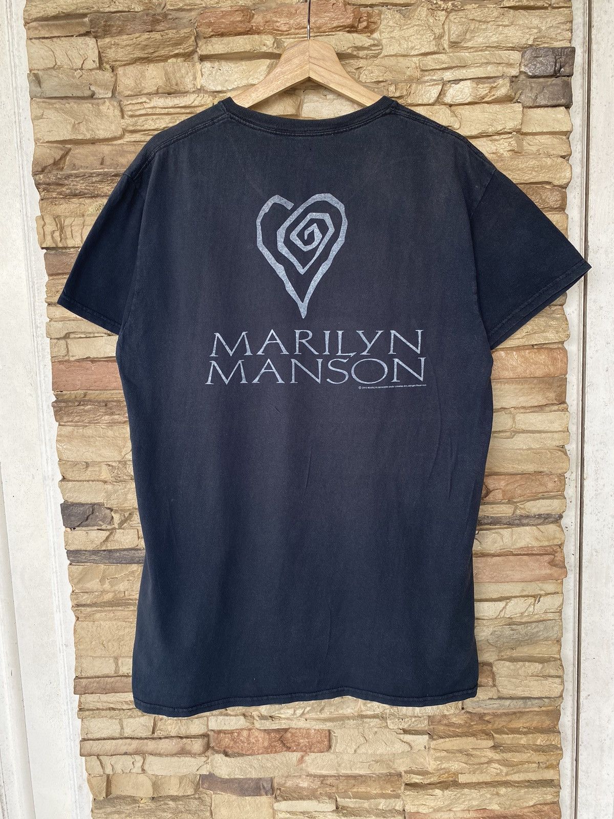 Vintage 2000s Marilyn Manson Band Tees Thrashed Distressed Size US L / EU 52-54 / 3 - 5 Thumbnail