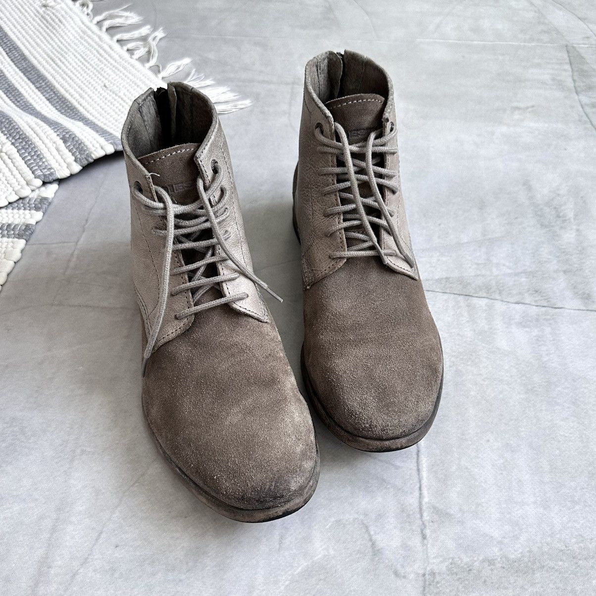 Dirk Bikkembergs Diesel Avantgarde Combat Biker Boots Back Zip Inspired Guidi Size US 7.5 / EU 40-41 - 4 Thumbnail