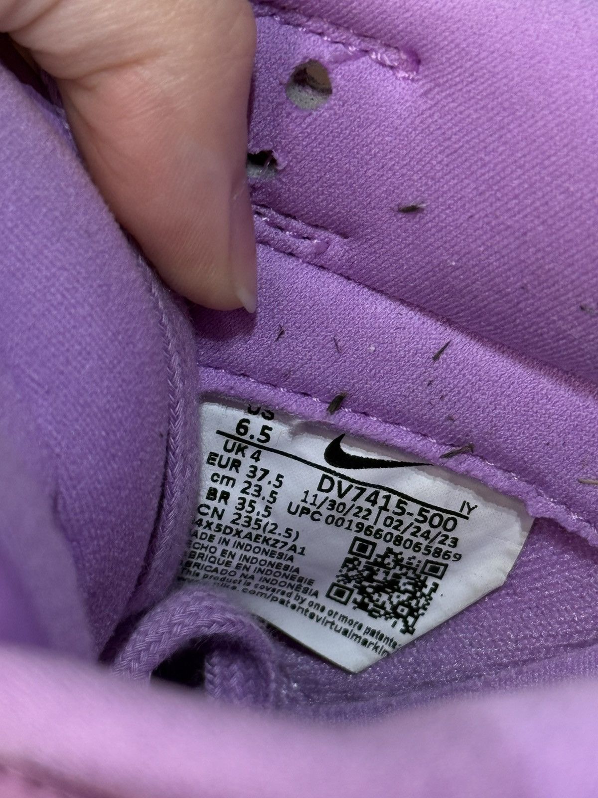 Nike Nike Dunk Low PRM MF Rush Fuchsia Size US 6.5 / IT 36.5 - 7 Thumbnail