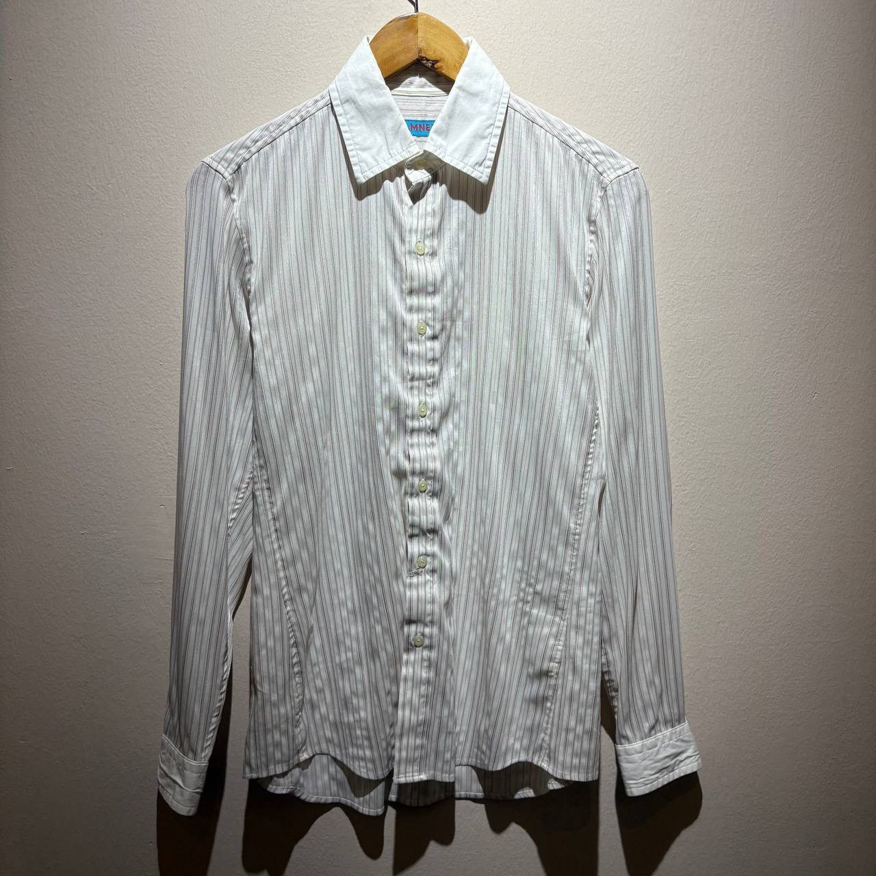 Katharine Hamnett London Katherine Hamnett Pink Striped White Collar Button Up Shirt Size US M / EU 48-50 / 2 - 1 Thumbnail