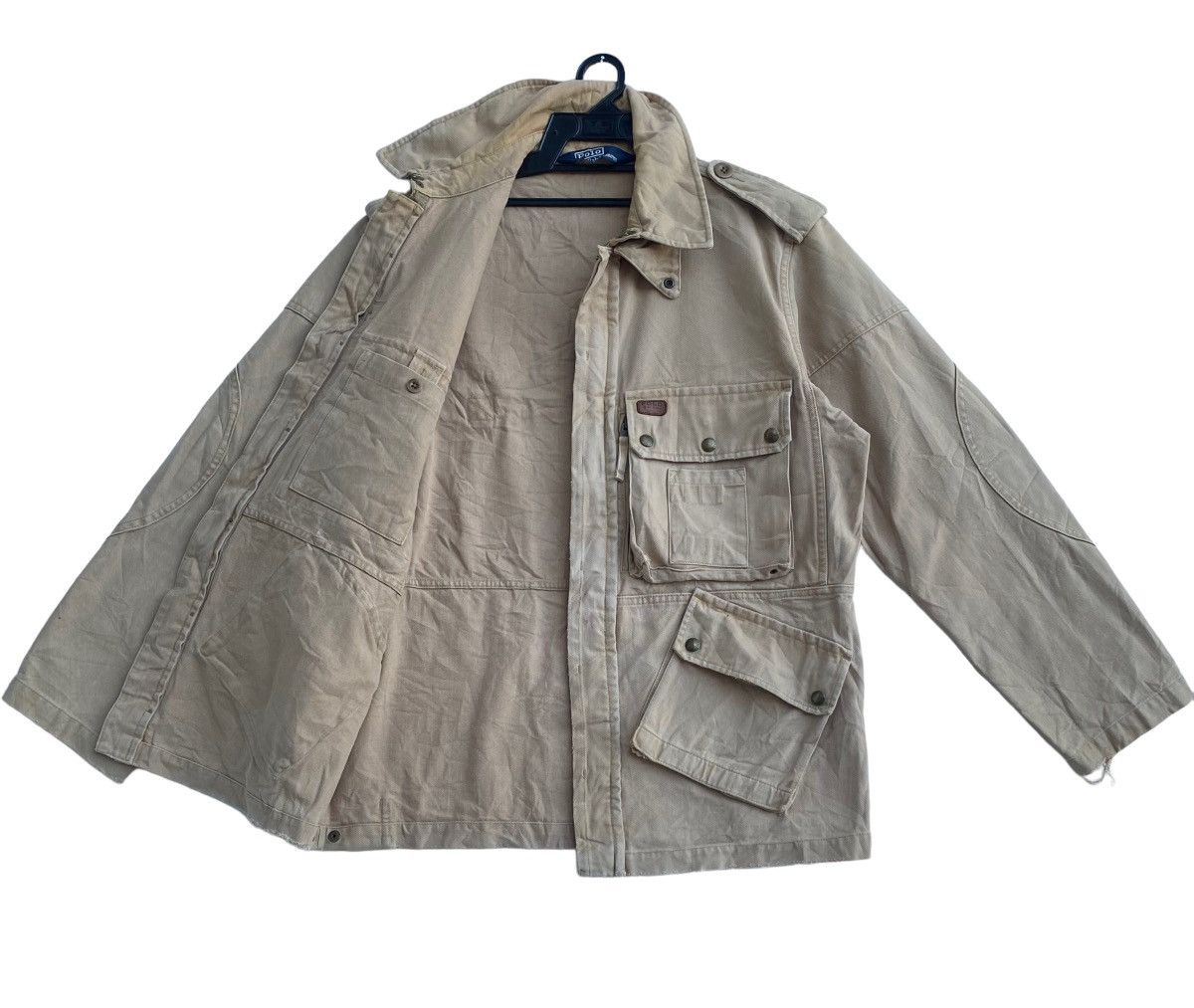 Vintage Polo Ralph Lauren 3D pocket hunting tactical outdoor jacket Size US L / EU 52-54 / 3 - 5 Thumbnail