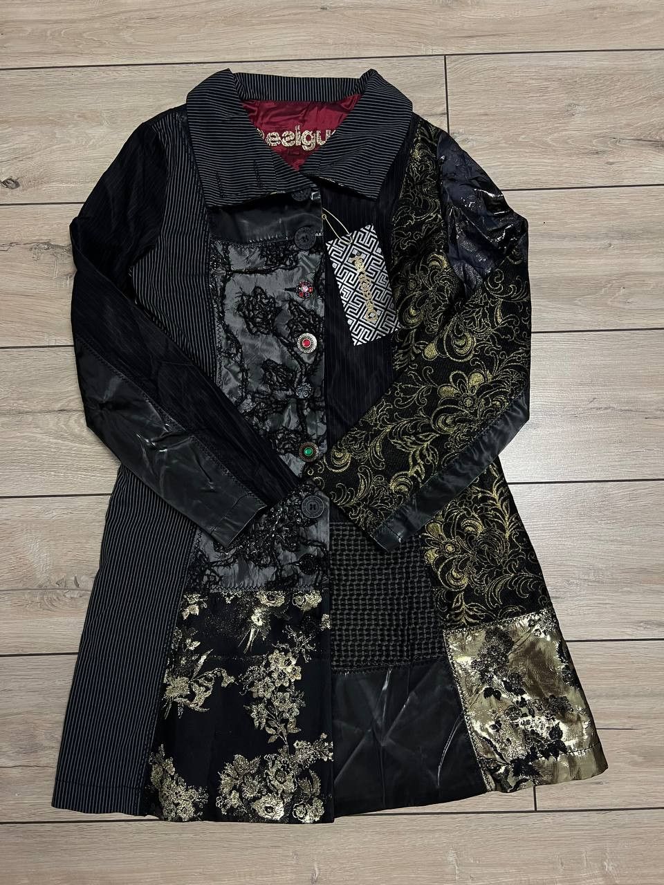 Desigual Womens Desigual Overcoat Lightweight Coat 01E2900 EUR42 us10 Size M / US 6-8 / IT 42-44 - 13 Thumbnail