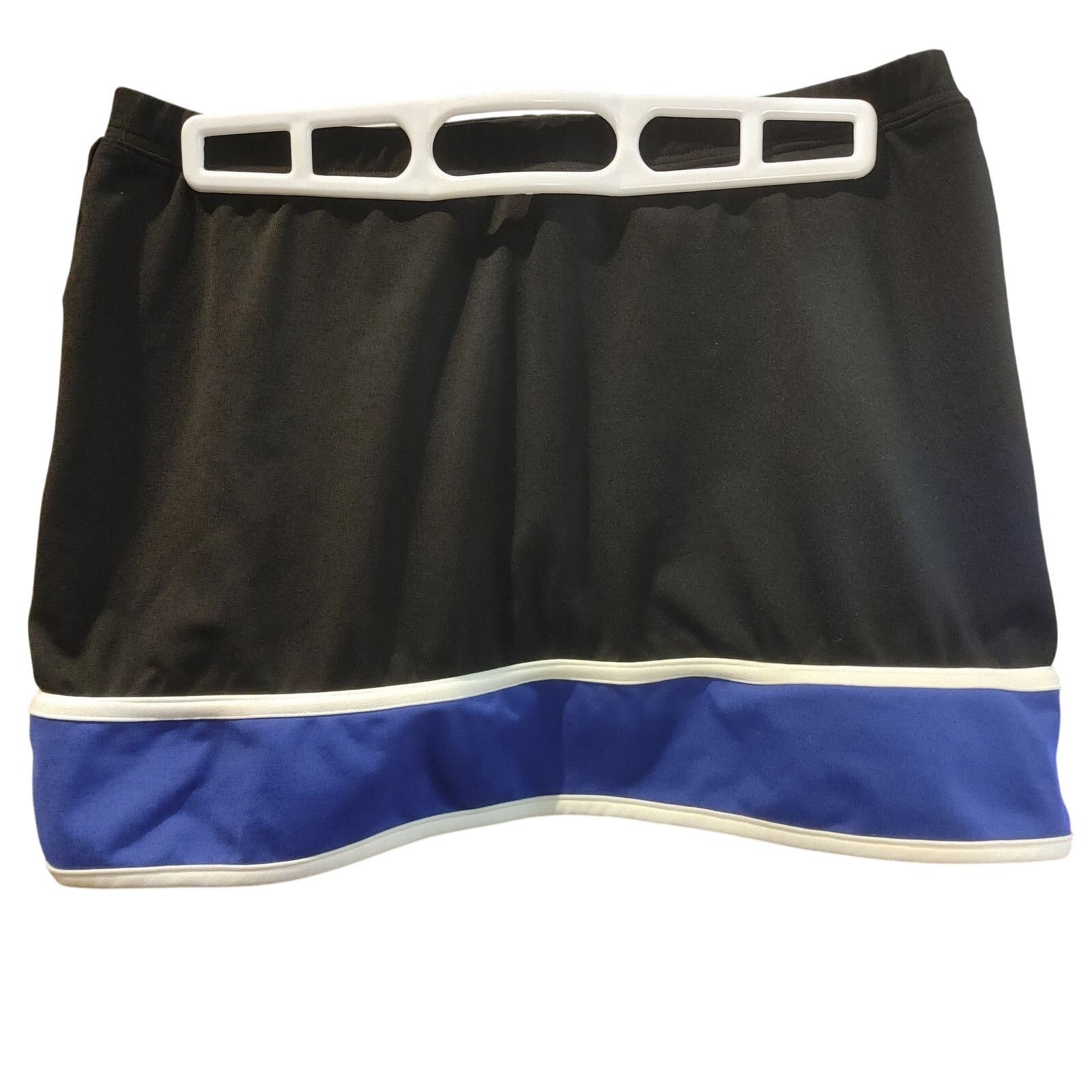 Other Varsity Women M Black/Blue White Stripe Mini Skirt Size 26" / US 2 / IT 38 - 1 Thumbnail