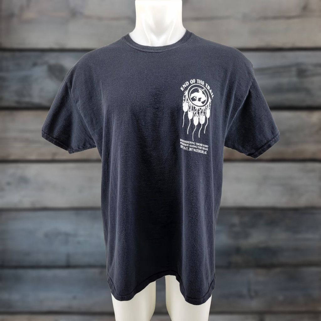 Gildan VINTAGE End of The Trail Waterloo AL Biker Rally 2017 Shirt XL Size US XL / EU 56 / 4 - 1 Thumbnail