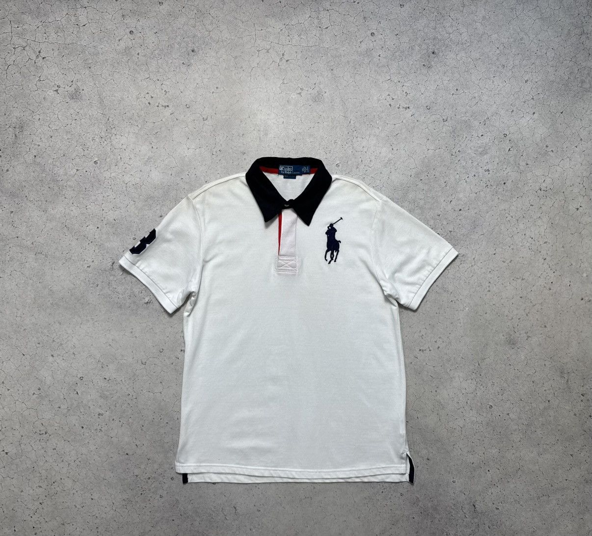 Polo Ralph Lauren Polo Ralph Lauren #3 Big Pony Vintage Polo Shirt White Size US XL / EU 56 / 4 - 1 Thumbnail