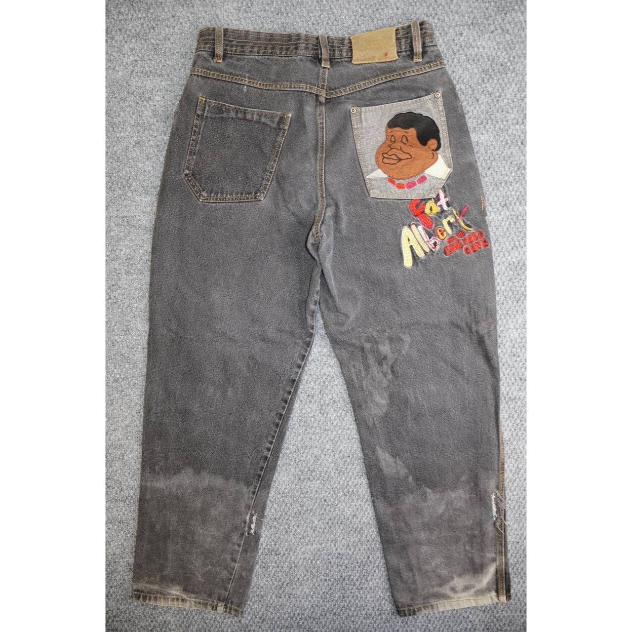 Fubu Vintage FUBU Platinum Fat Albert Embroidered Baggy Y2K Size US 34 / EU 50 - 1 Thumbnail