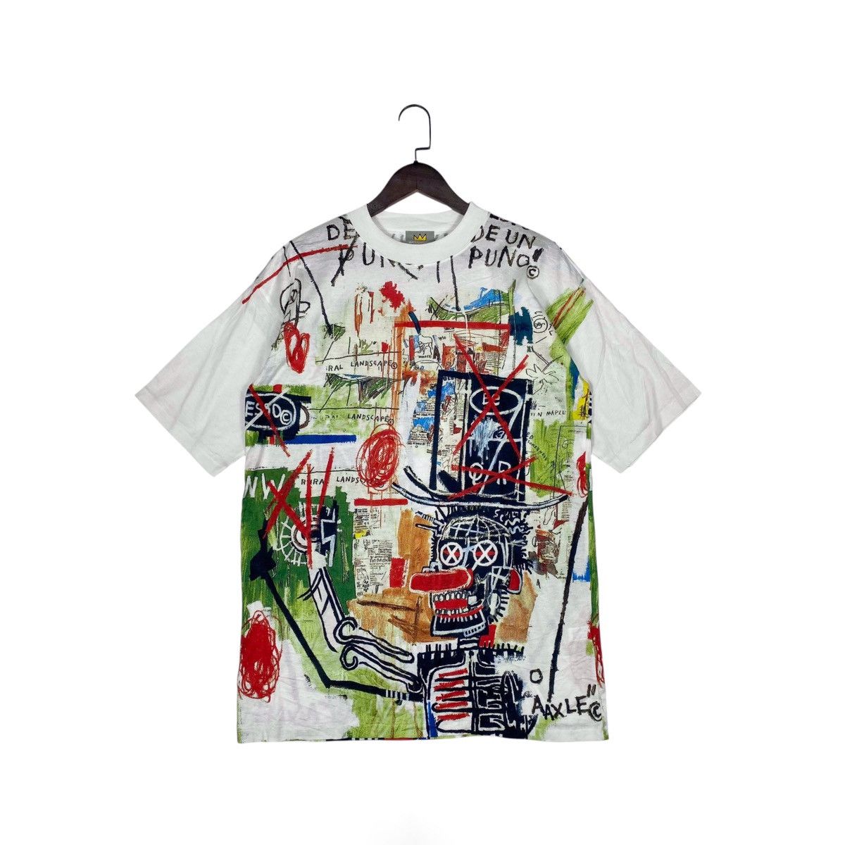 Jean-Michel Basquiat × Vintage Vintage 1997 Jean Michel Basquiat T Shirt Size US XL / EU 56 / 4 - 1 Thumbnail