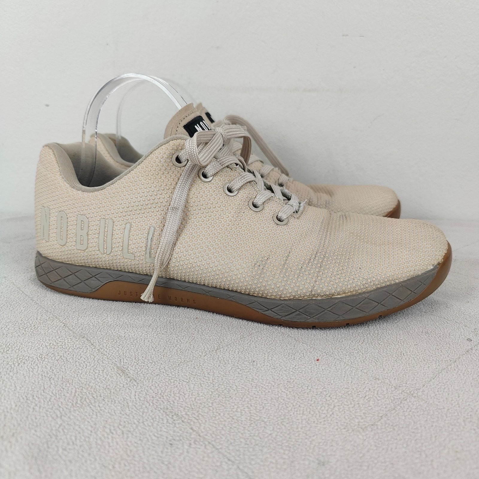 Other NoBull Super Fabric Trainer Sneakers Mens 11.5 Beige Lace Up Size US 11.5 / EU 44-45 - 1 Thumbnail