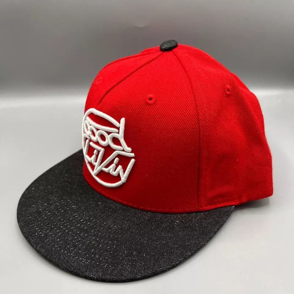 Other Goodlivin Hat Men Red Black Embroidered Snap Back Cap Size ONE SIZE - 2 Thumbnail