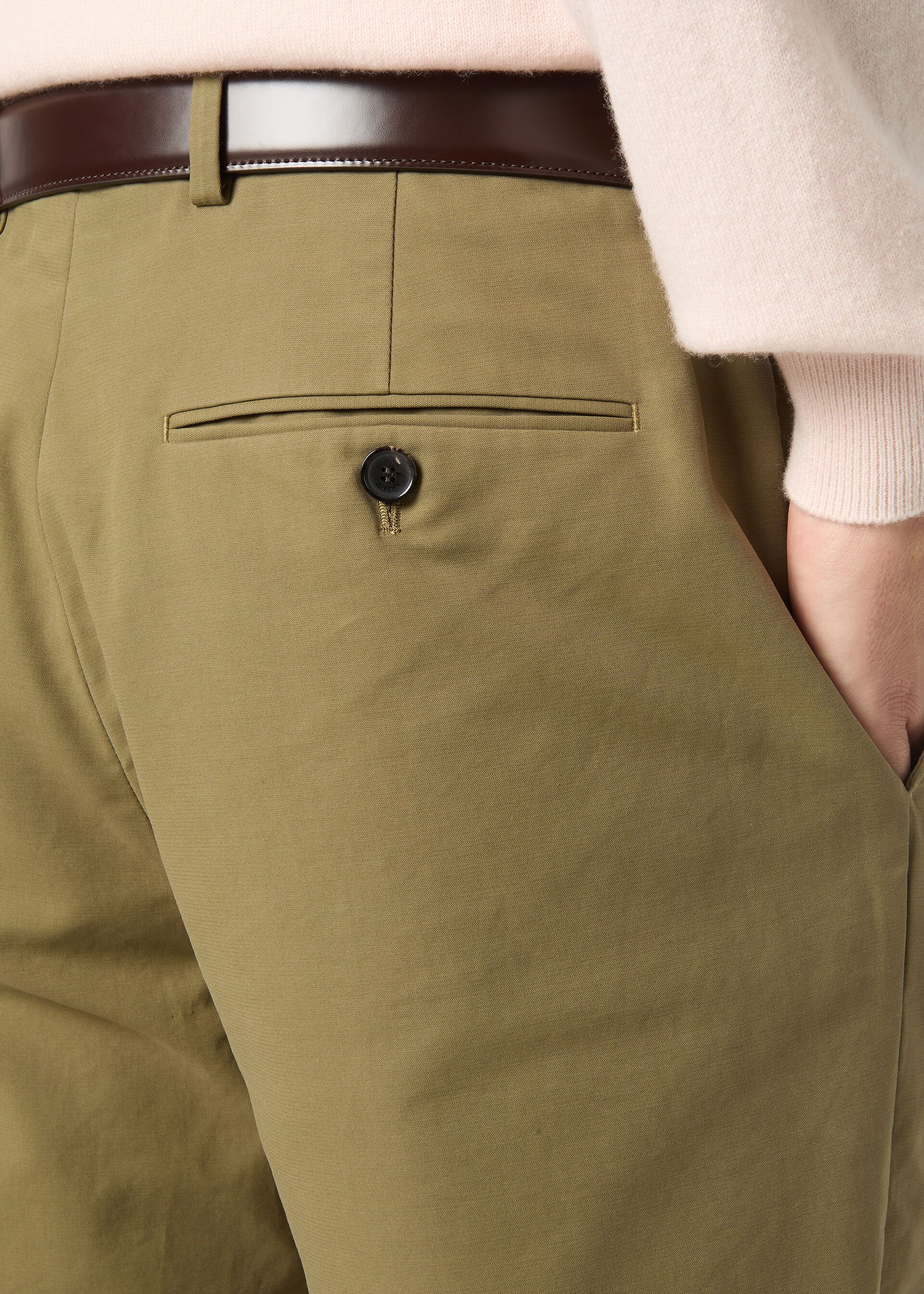 Loro Piana os11x0226 FAP3256 Jarno Bermuda Short in Foggy Green Size US 34 / EU 50 - 3 Thumbnail