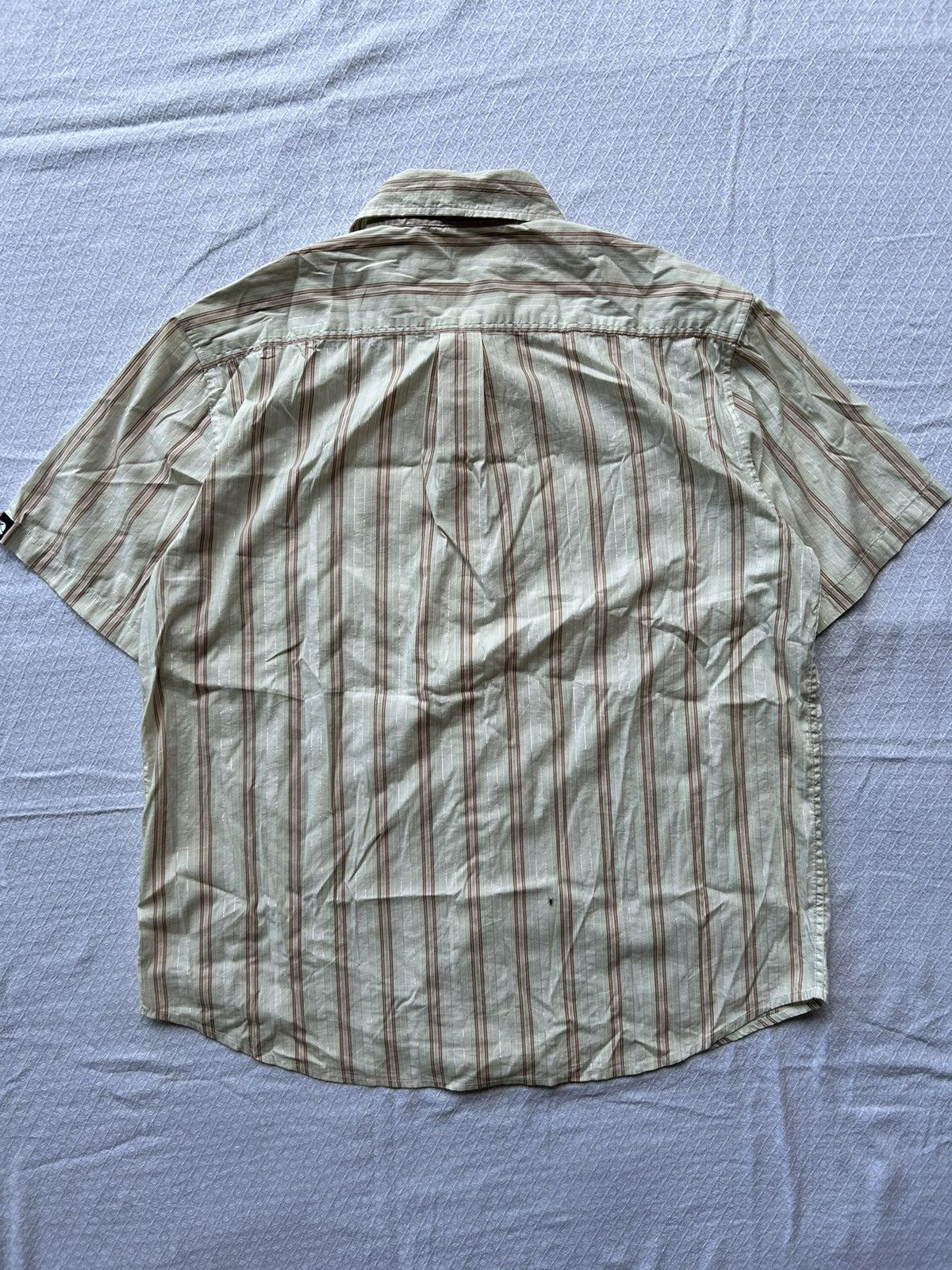 Japanese Brand Lost Enterprises Stripe Tribal Skull Shirt Size US L / EU 52-54 / 3 - 7 Thumbnail