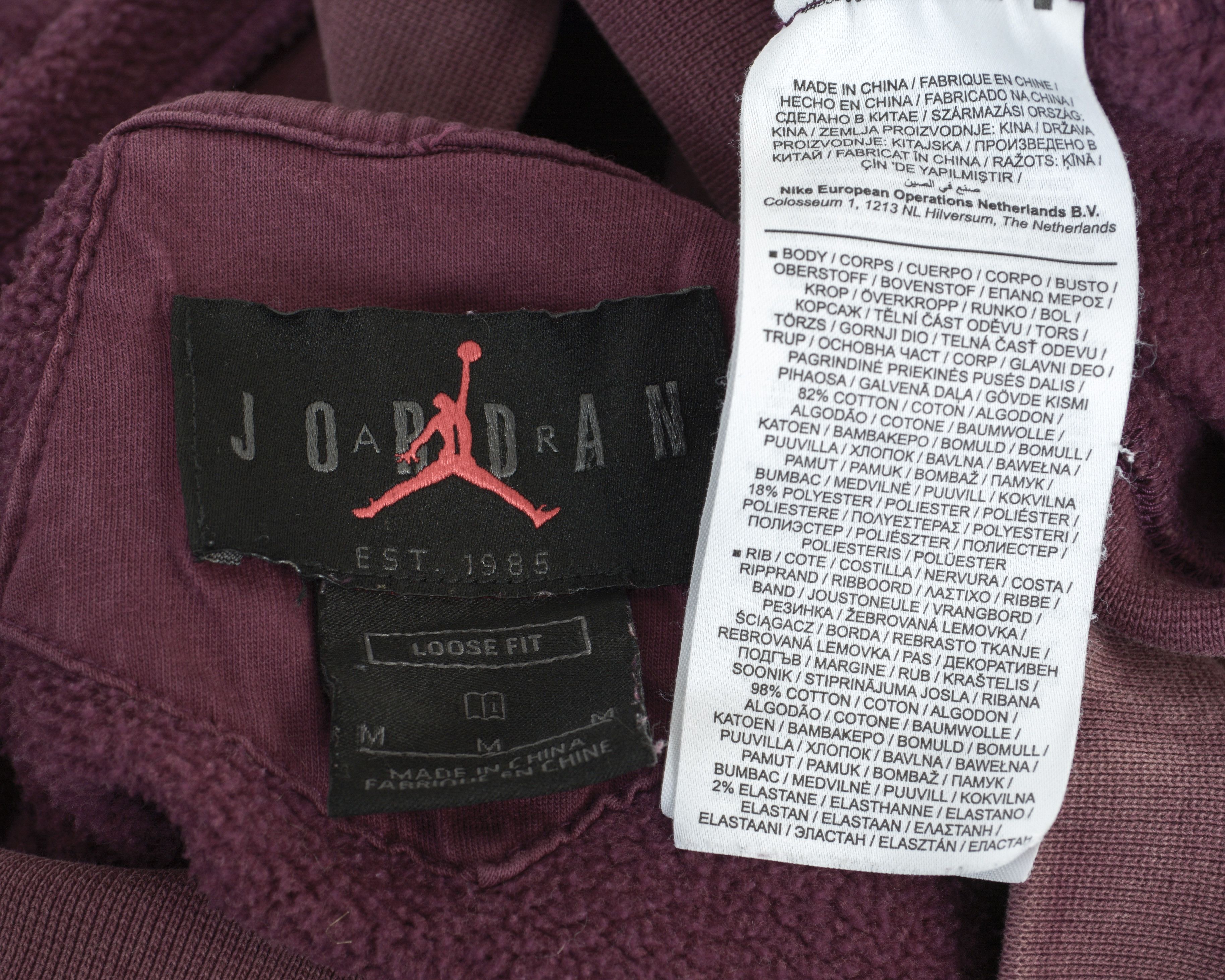 Jordan Brand × Nike × Vintage Air Jordan Loose Jumper Cropped Sweatshirt Sweater Pullover Size M / US 6-8 / IT 42-44 - 7 Thumbnail