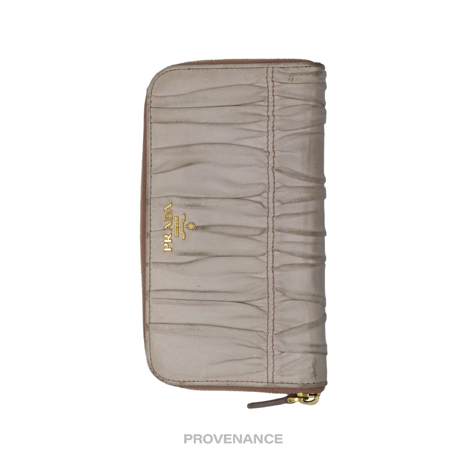 Prada 🔴 Prada Zip Long Wallet - Blush Nappa Gaufre Leather Size ONE SIZE - 8 Thumbnail