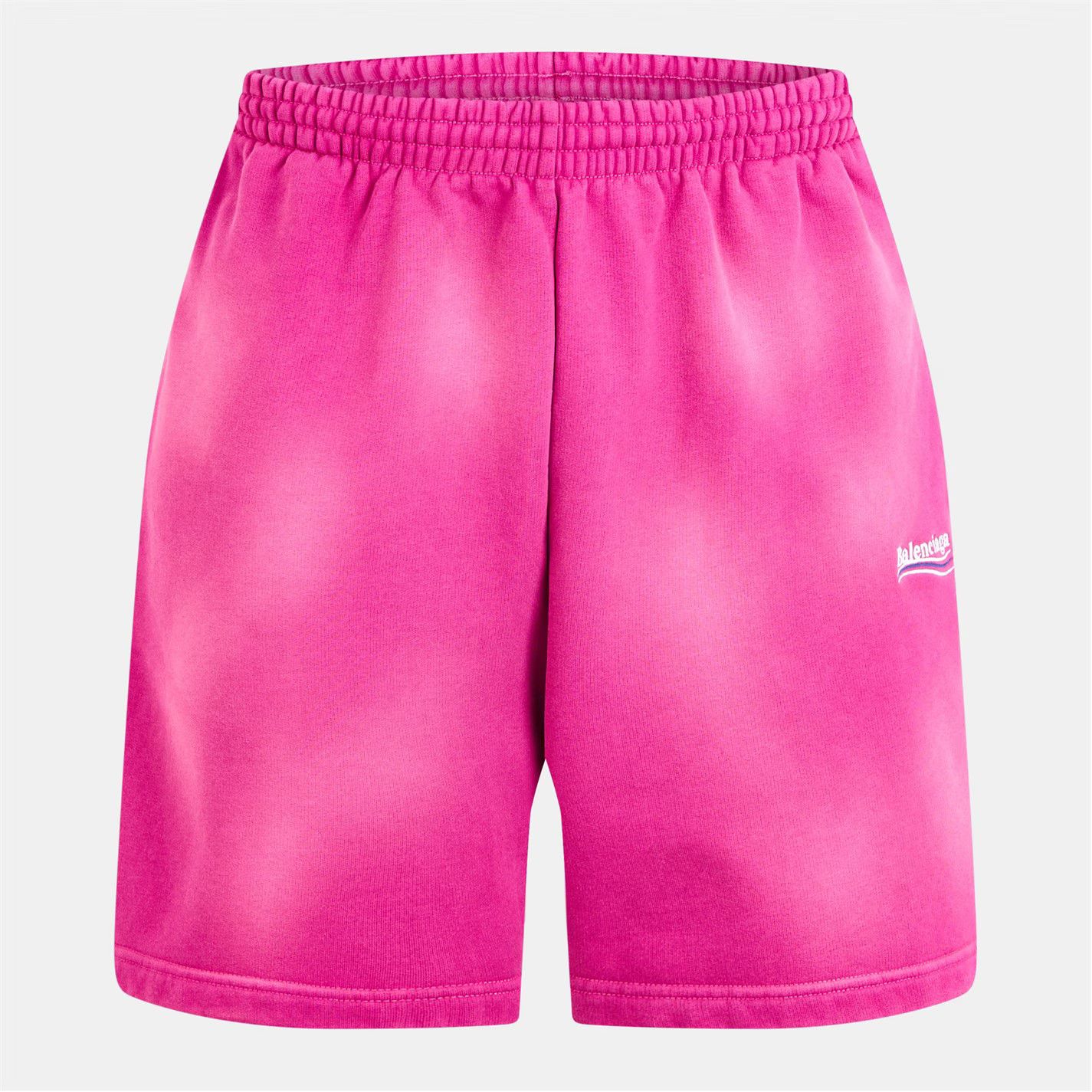Balenciaga o1g2r1mq0226 Political Sweat Shorts In Dark Fuschia Size US 26 / EU 42 - 1 Thumbnail