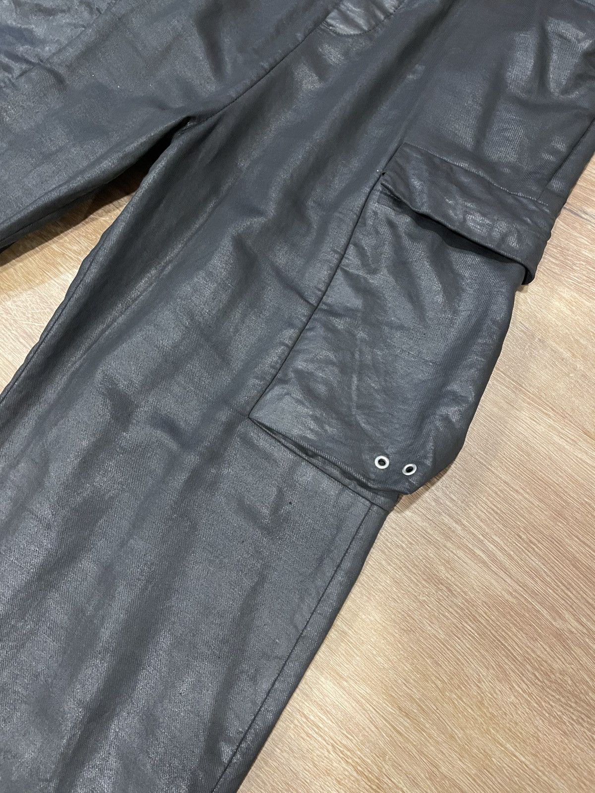 Rick Owens Rick Owens Mega Cargo Flat Pants Waxed Mainline Size US 32 / EU 48 - 4 Thumbnail
