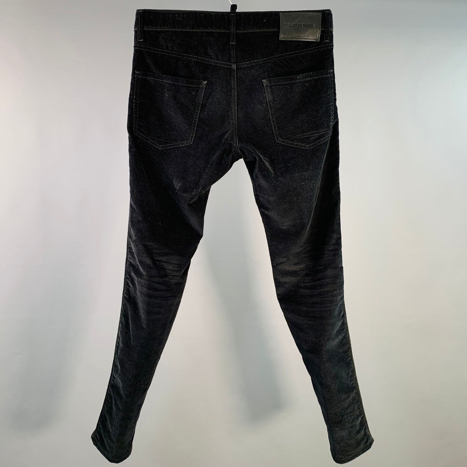 Dsquared2 DSQUARED2 Black Corduroy Cotton Button Fly Casual Pants Size US 32 / EU 48 - 2 Thumbnail