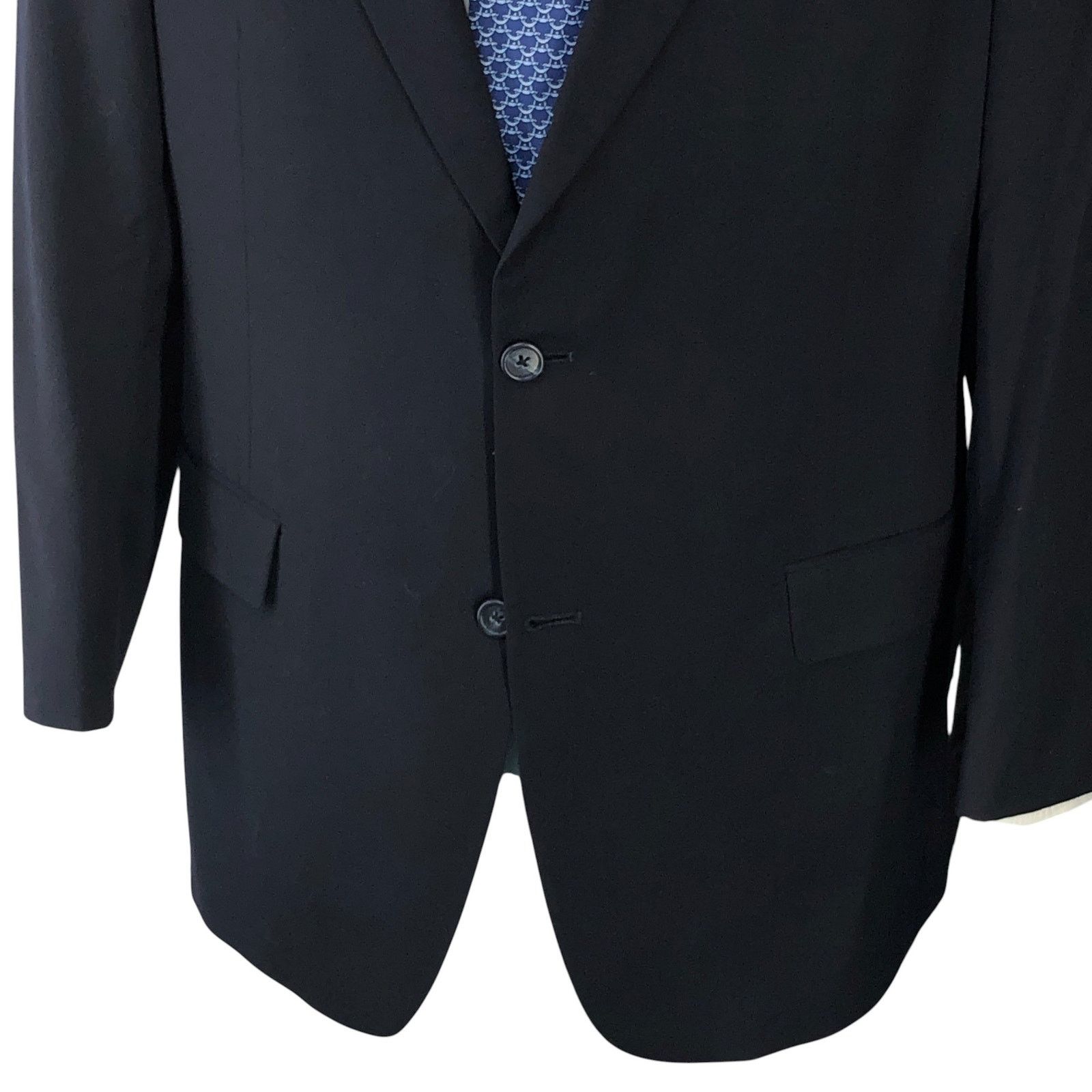 Hart Schaffner Marx Hart Schaffner Marx HSM Sz 42R Sport Coat Jacket Blazer Navy Size 42R - 3 Thumbnail