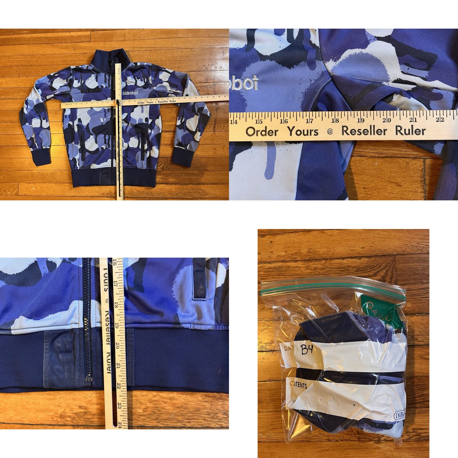 Vintage VINTAGE Kid Robot Camo Sweatshirt Men’s Medium Blue Full Zip Sweatshirt M Blue Camouflage Embroidered Logo Hooded Pockets Mens 78/112 Size US M / EU 48-50 / 2 - 9 Thumbnail